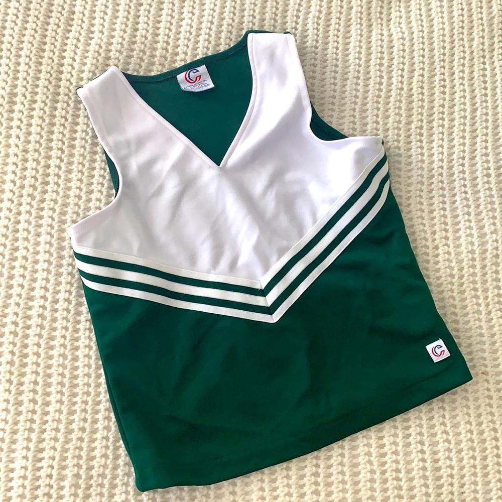 Green Cheer shell top! I also have matching skirt!